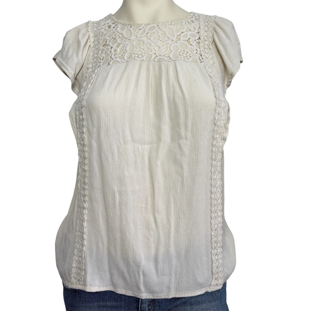 Knox rose white lace shirt
